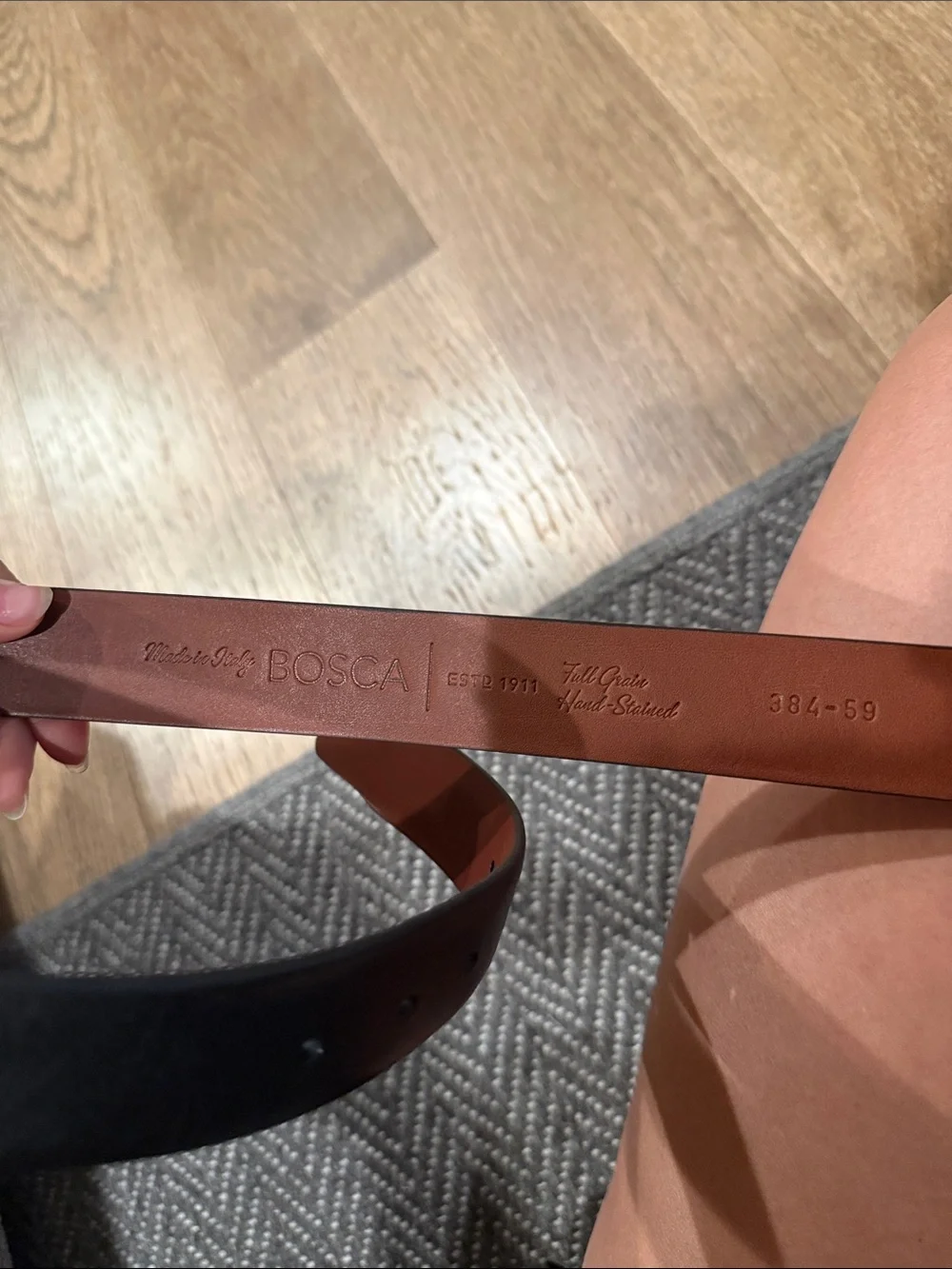 Men’s Bosca Leather Belt